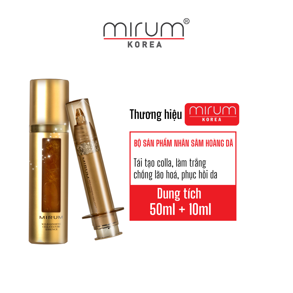 Bộ sản phẩm tái tạo tế bào từ nhân sâm hoang dã nuôi cấy Mirum wild ginseng cell culture essence Special set 