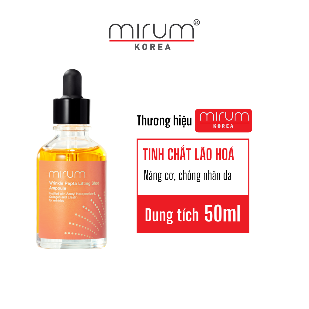 Tinh Chất Tái Tạo, Dưỡng Ẩm,Chống Nhăn & Tăng Sự Đàn Hồi Cho Da Mirum 50ml - Mirum Wrinkle Pepta Lifting Shot Ampoule 